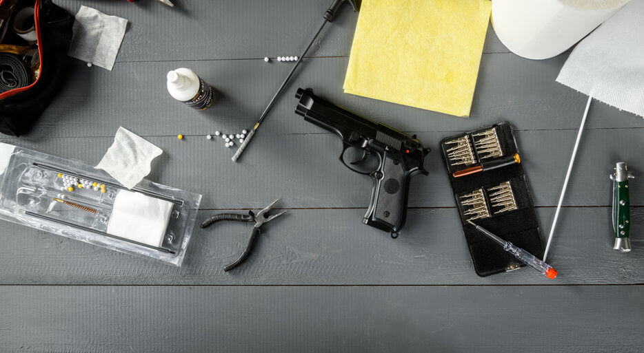 airsoft pistol cleaning and maintenance tools