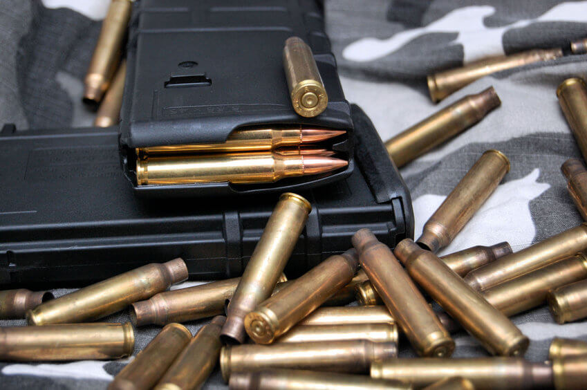 gun magazines with ammunition
