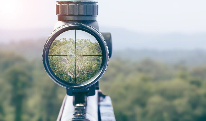 look thru rifle scope