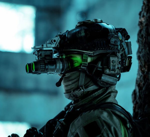 soldier using night vision